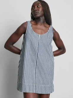 Trapez-Minikleid aus Baumwolldenim
