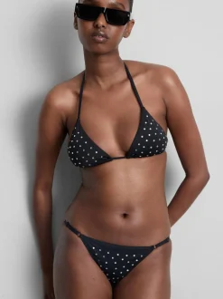 Triangel-Bikinitop mit Strass