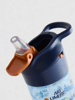 Trinkflasche mit Klappdeckel und Print