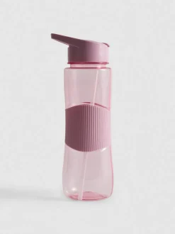Trinkflasche mit Strohhalm