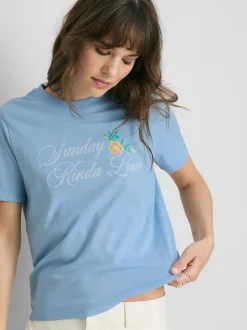 T-Shirt aus reiner Baumwolle mit Grafik