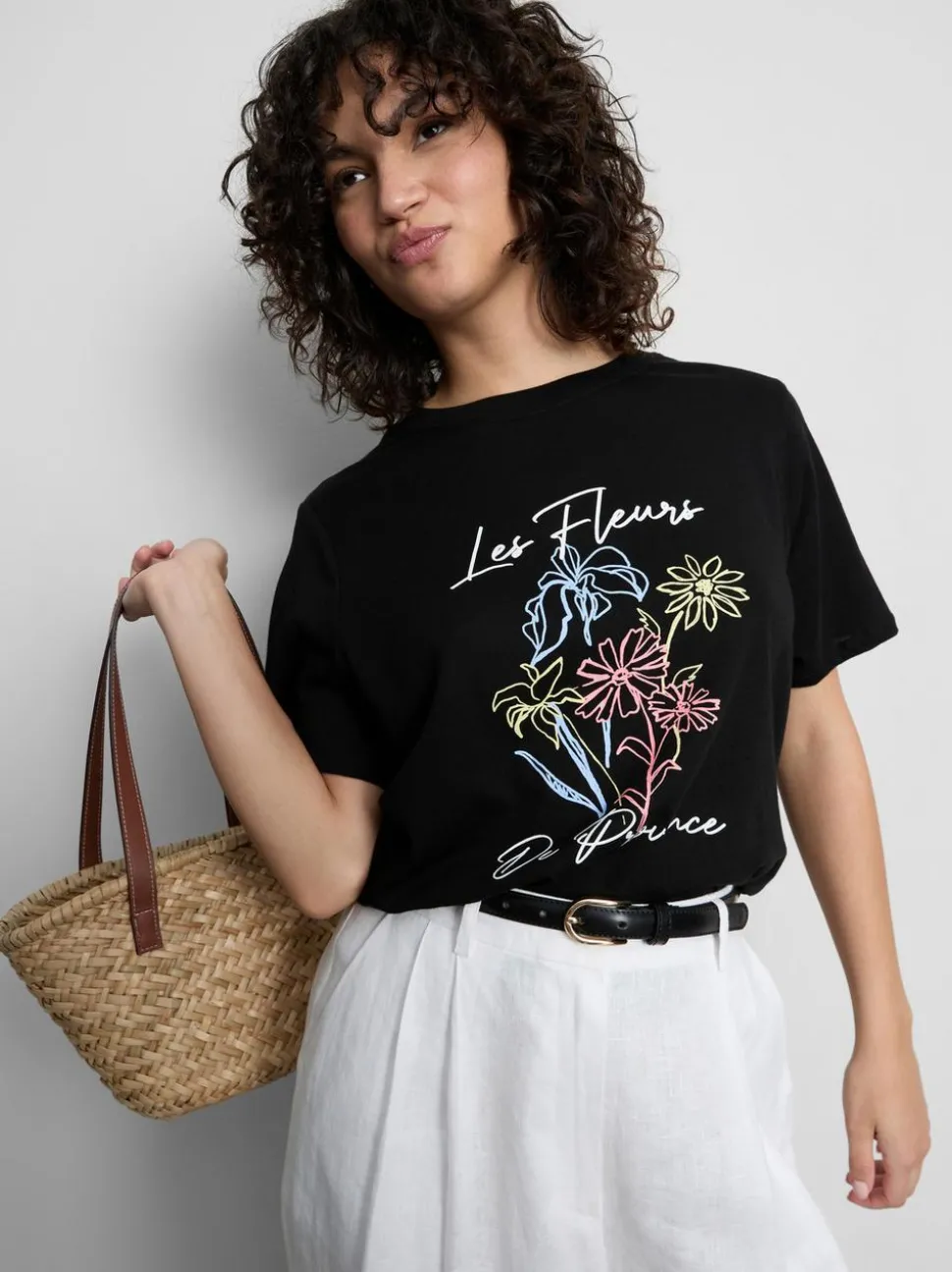 T-Shirt aus reiner Baumwolle mit Grafik
