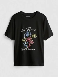 T-Shirt aus reiner Baumwolle mit Grafik