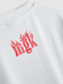 T-Shirt aus reiner Baumwolle mit „Machine Gun Kelly“ Grafik