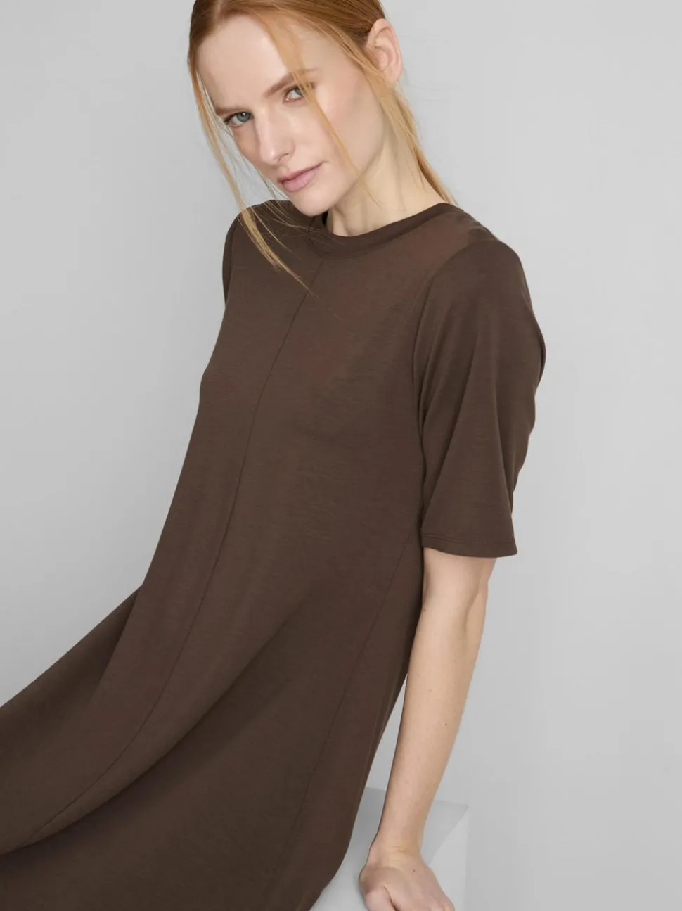 T-Shirt-Kleid in Midi-Länge