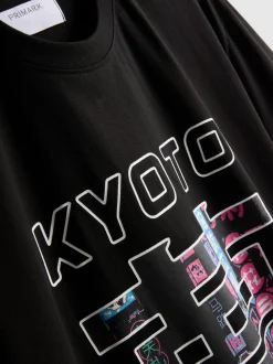 T-Shirt mit Kyoto-Grafik
