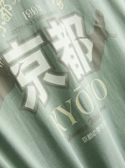T-Shirt mit Kyoto-Grafik