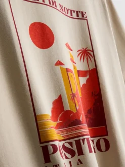 T-Shirt mit Positano-Grafik