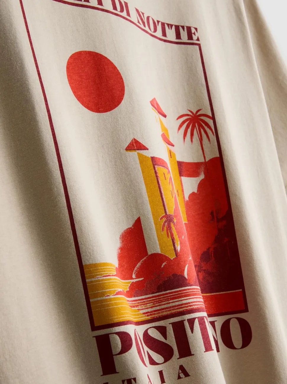 T-Shirt mit Positano-Grafik