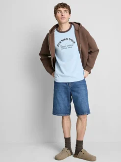 T-Shirt mit Rom-Slogan