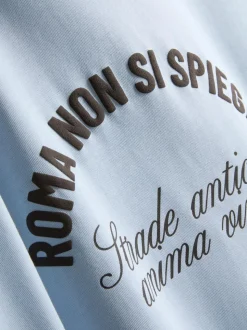 T-Shirt mit Rom-Slogan