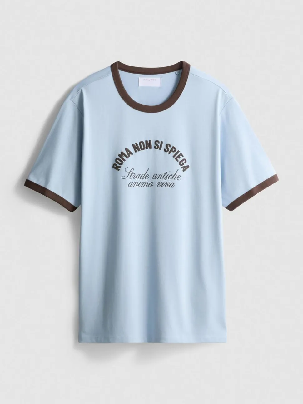 T-Shirt mit Rom-Slogan