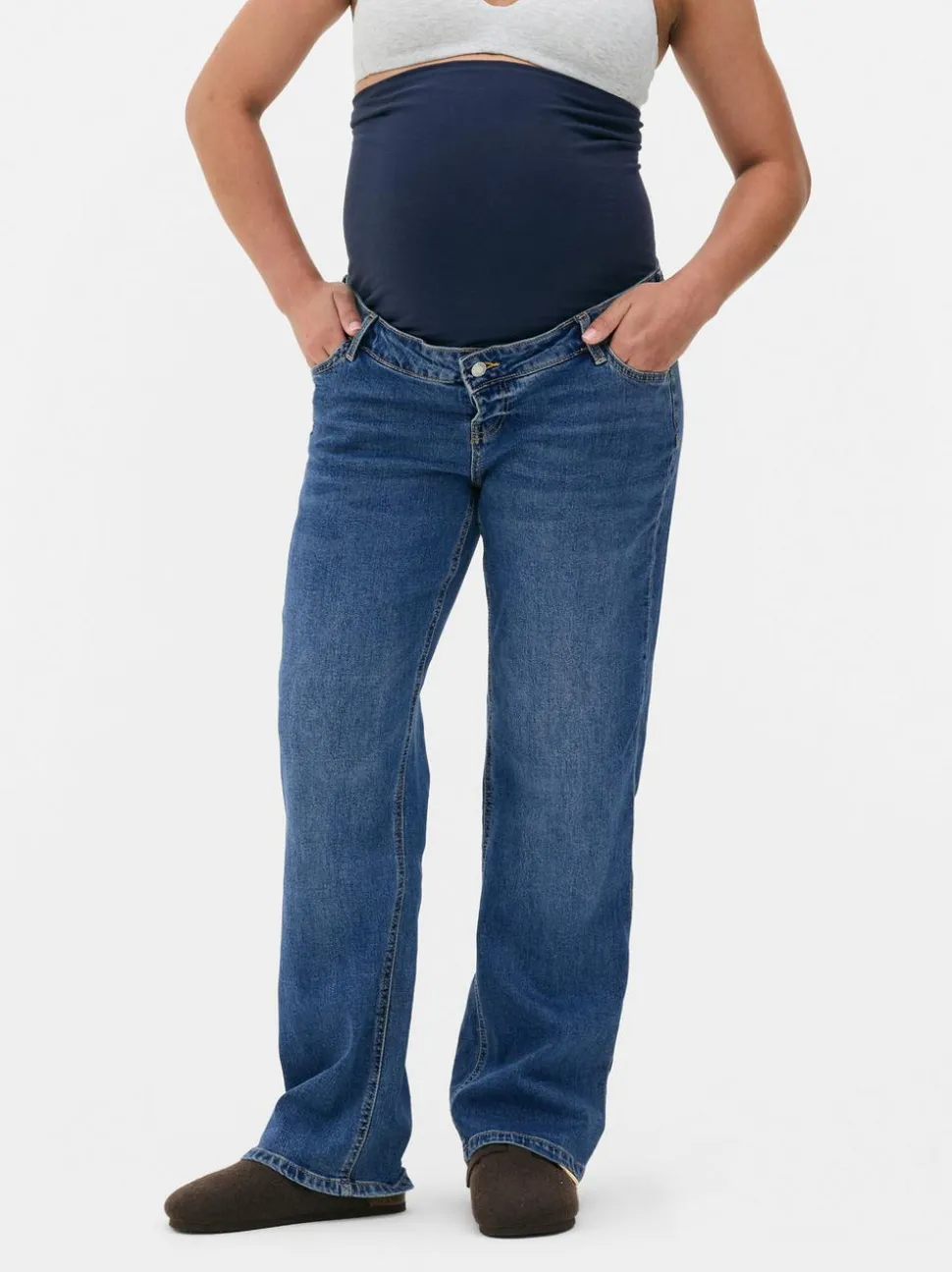 Umstandsjeans mit geradem Bein