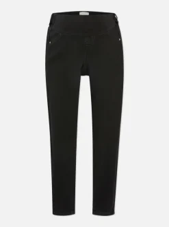 Umstandsjeans mit Unterbauch-Bund