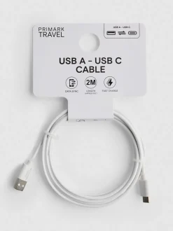 USB A auf USB C-Ladekabel, 2 m