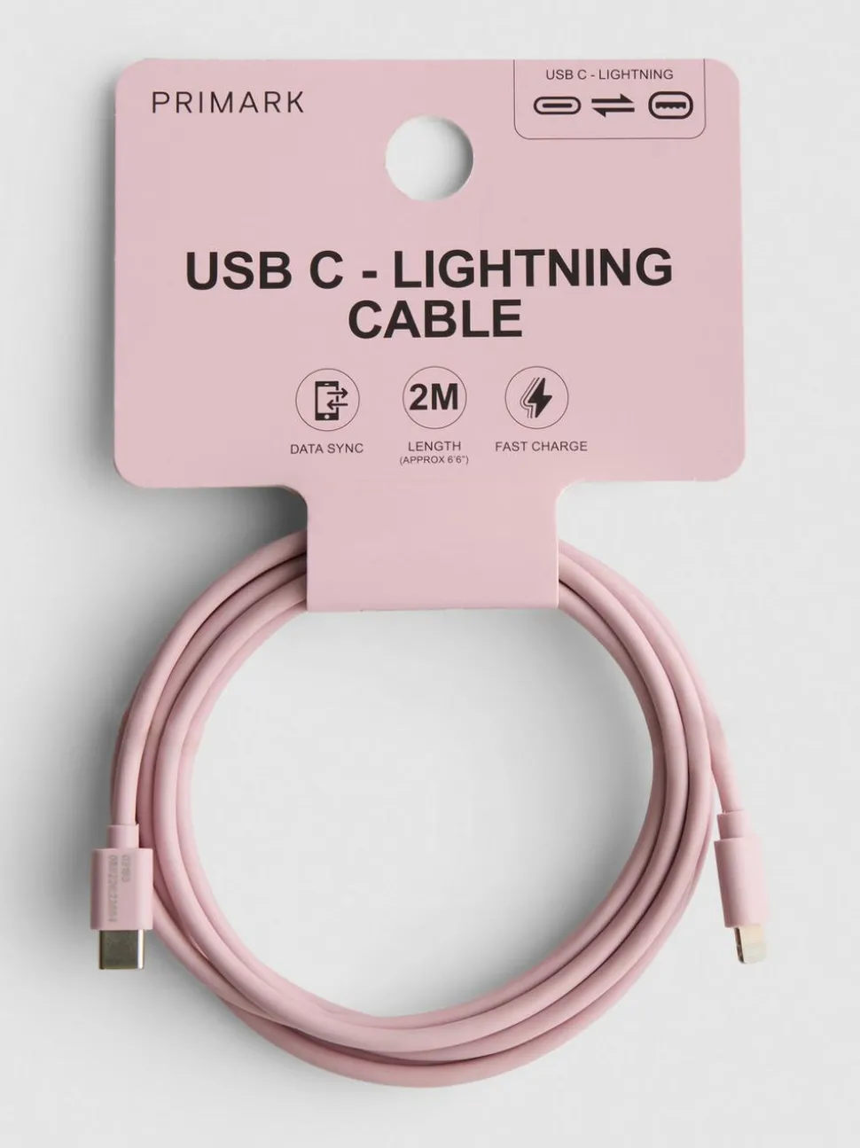 USB-C-auf-Lightning-Ladekabel, 2 m