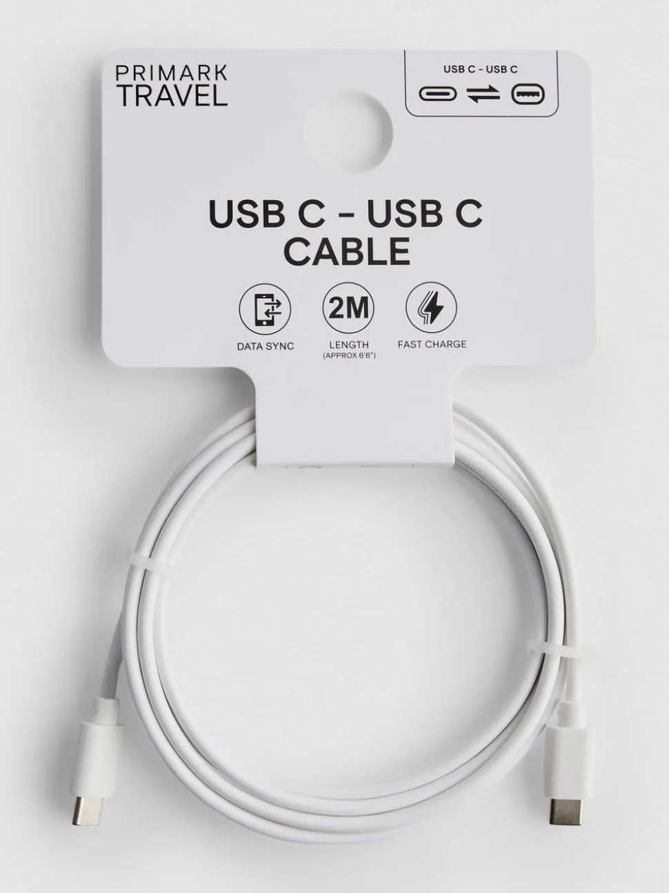 USB-C-zu-USB-C-Ladekabel, 2 m