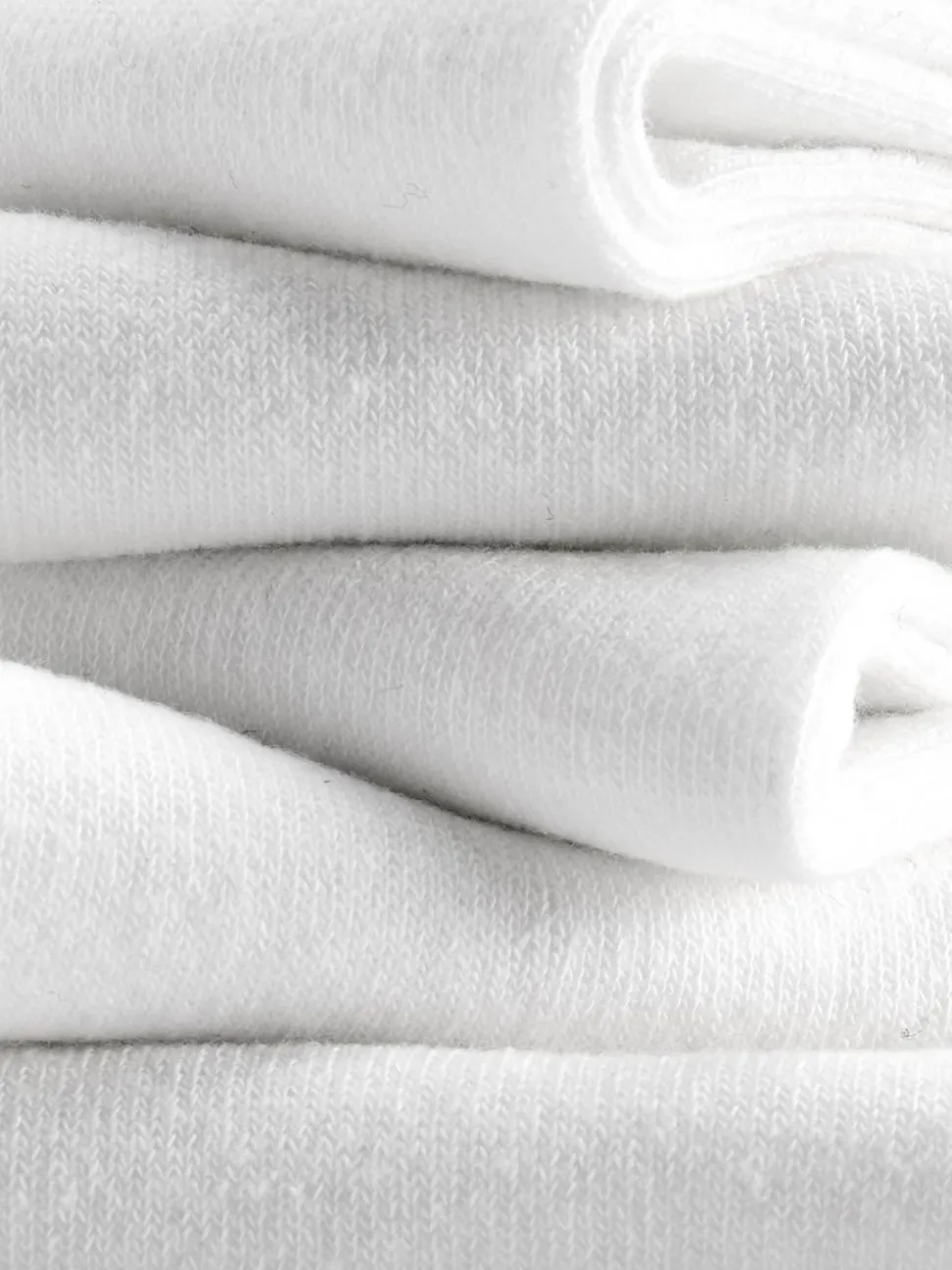 Weiße Crew-Socken, 5er-Pack