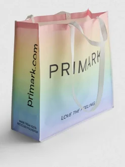 Wiederverwendbare „Primark“ XL-Tasche in Pride-Farben