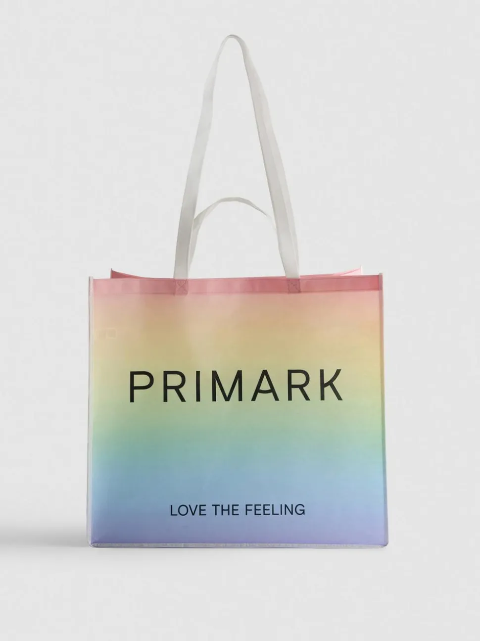 Wiederverwendbare „Primark“ XL-Tasche in Pride-Farben