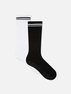 Yoga-Crew-Socken, 2er-Pack