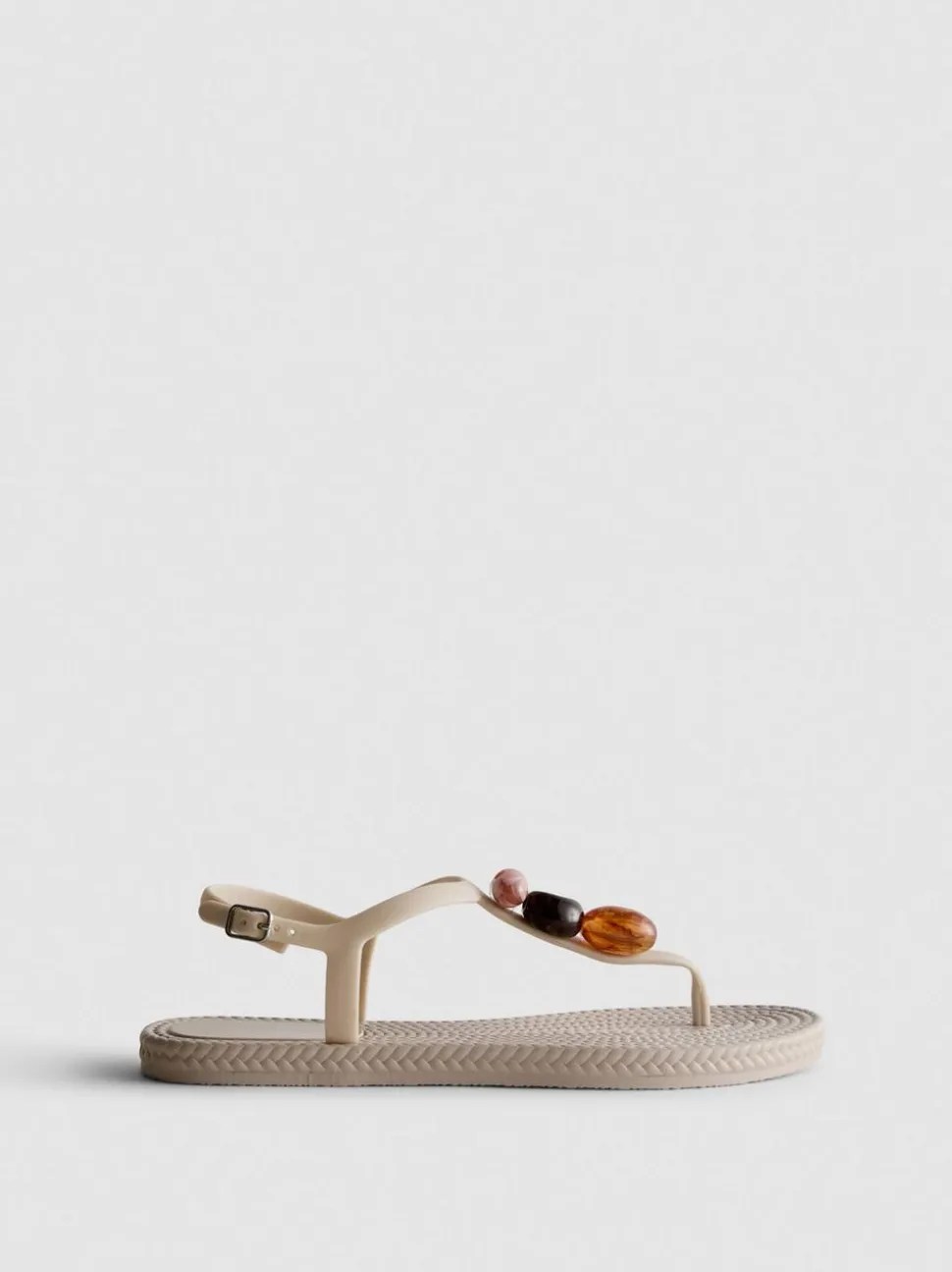 Zehenstegsandalen mit Perlen